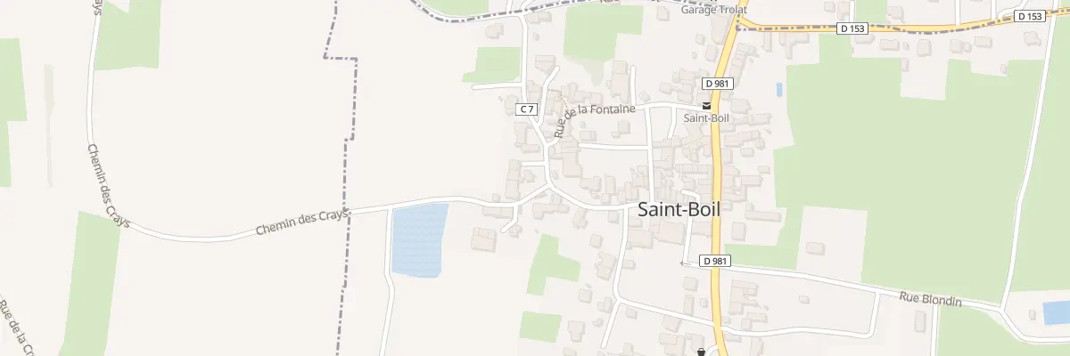 Plan du 2 Che des Crays à Saint-Boil