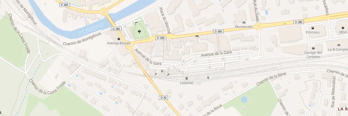 Plan du 115 Av de la Gare à Lozanne