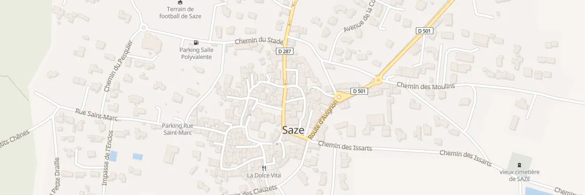 Plan du 8 Rue Frédéric Mistral à Saze