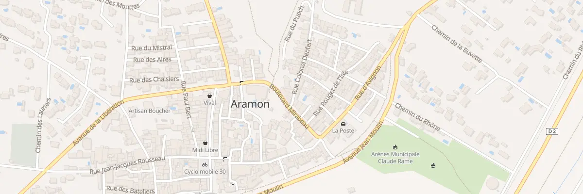 Plan du 3 Rue Col Denfert à Aramon