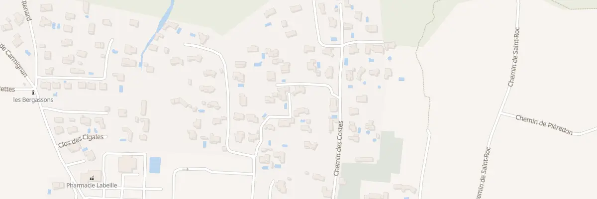 Plan du 5913 Che du Cantemerle à Chusclan