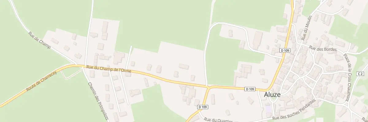 Plan du 4 Rue du Champ de l’Orme à Aluze