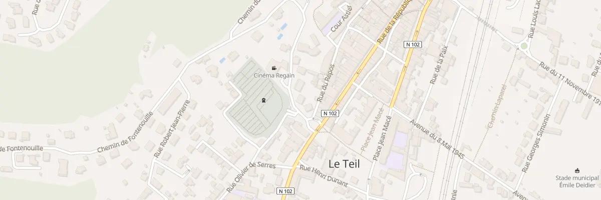 Plan du 9011 Rue du Château au Teil