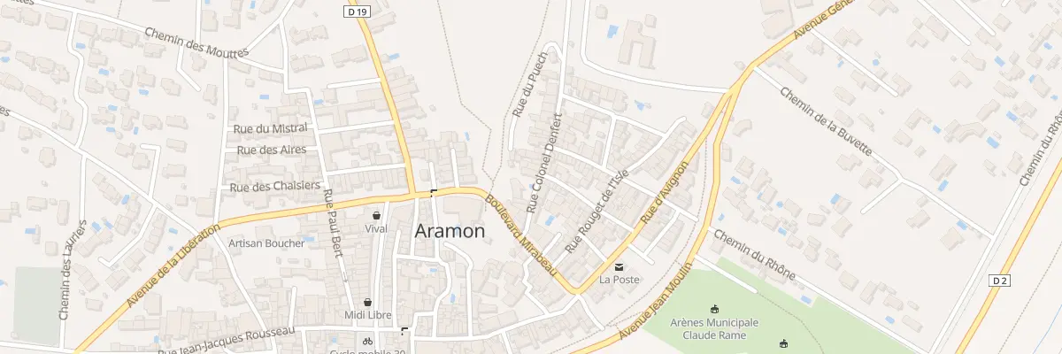 Plan du 9 Rue Col Denfert à Aramon