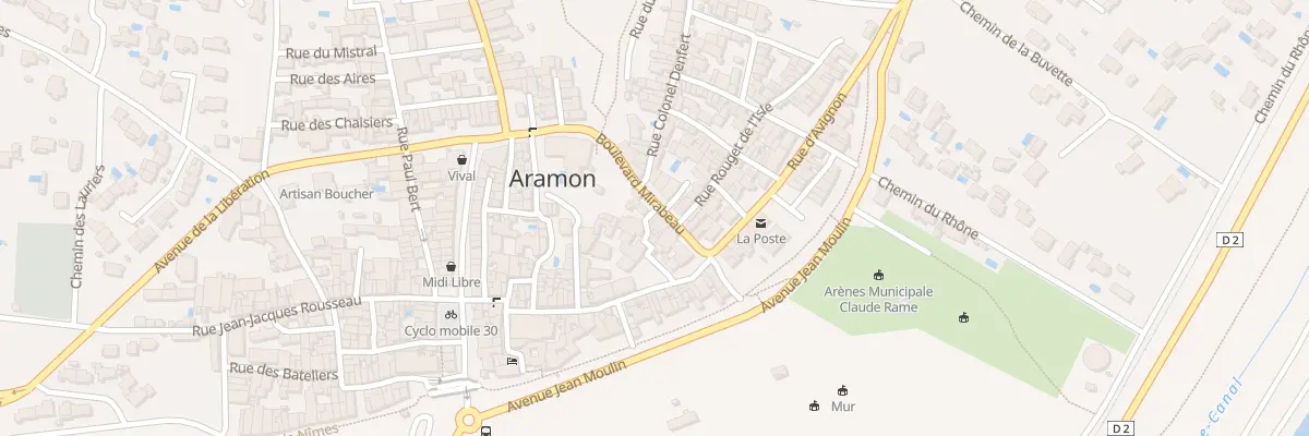 Plan du 11 Bd Mirabeau à Aramon