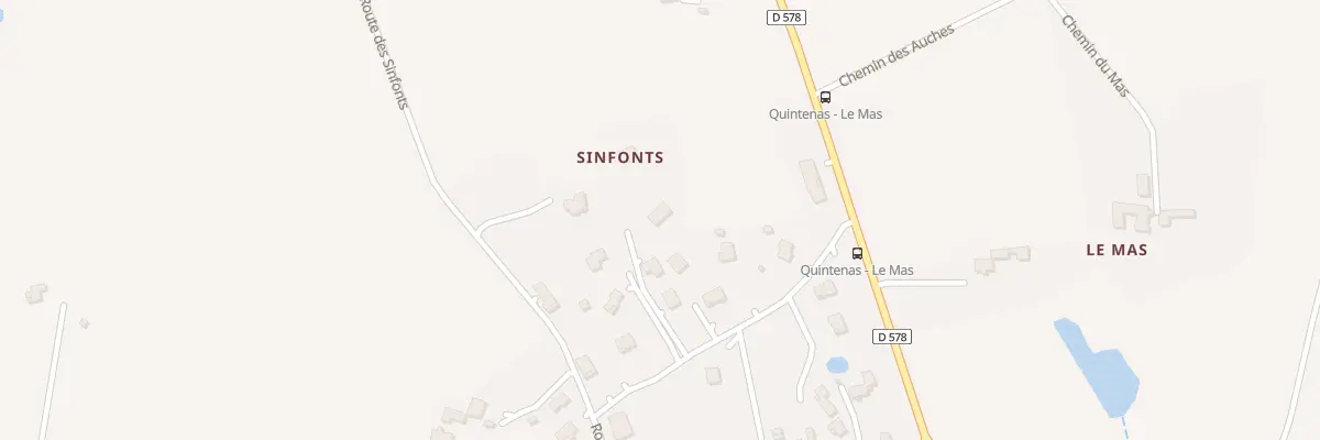 Plan du 164 Sinfonts à Quintenas