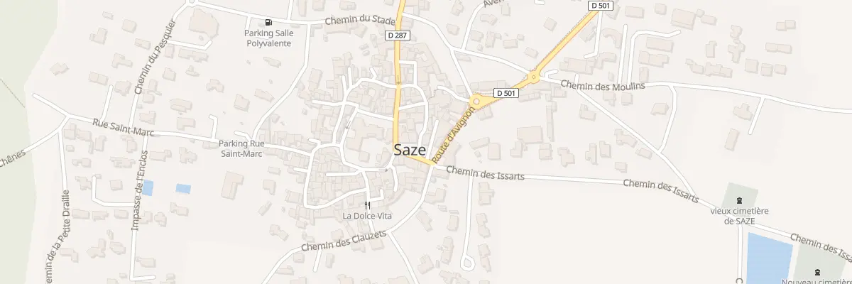Plan du 2 Rue St Sebastien à Saze