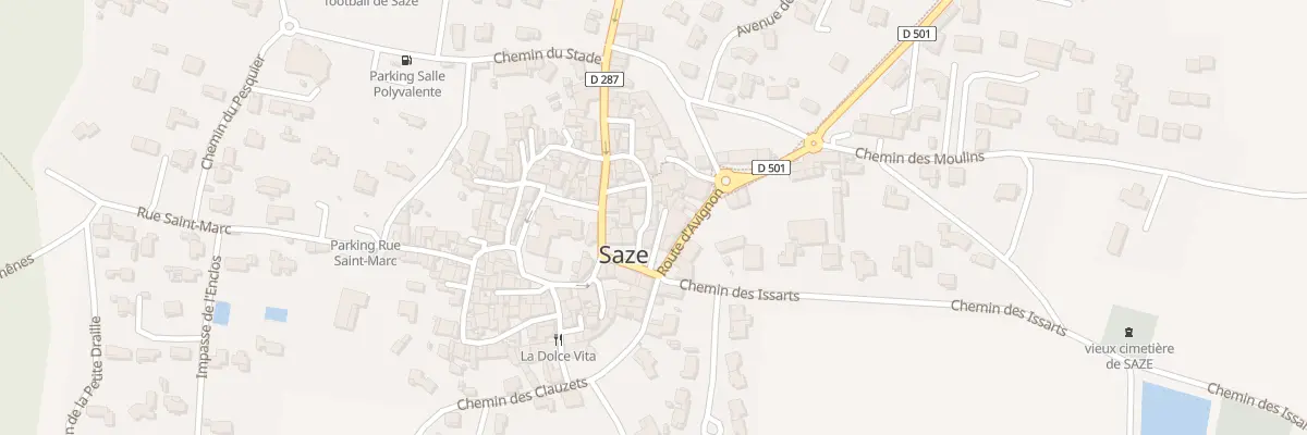 Plan du 4 Rue Saint Sebastien à Saze