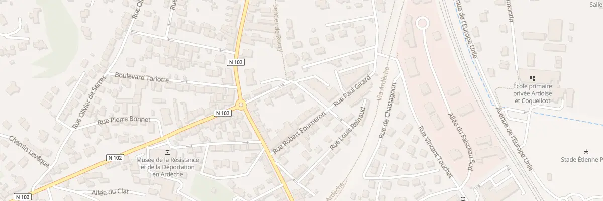 Plan du 14 Rue de la Croix-Rouge au Teil