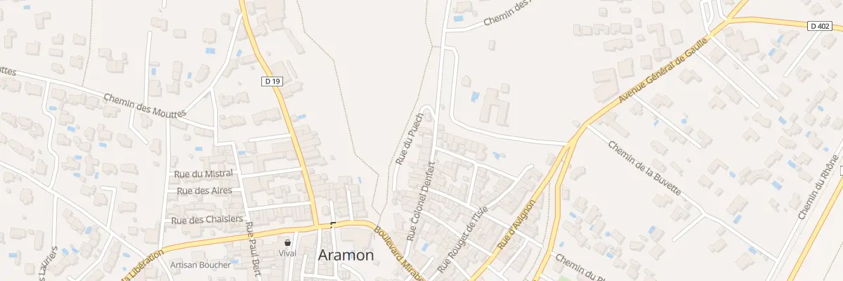 Plan du 31 Rue Col Denfert à Aramon