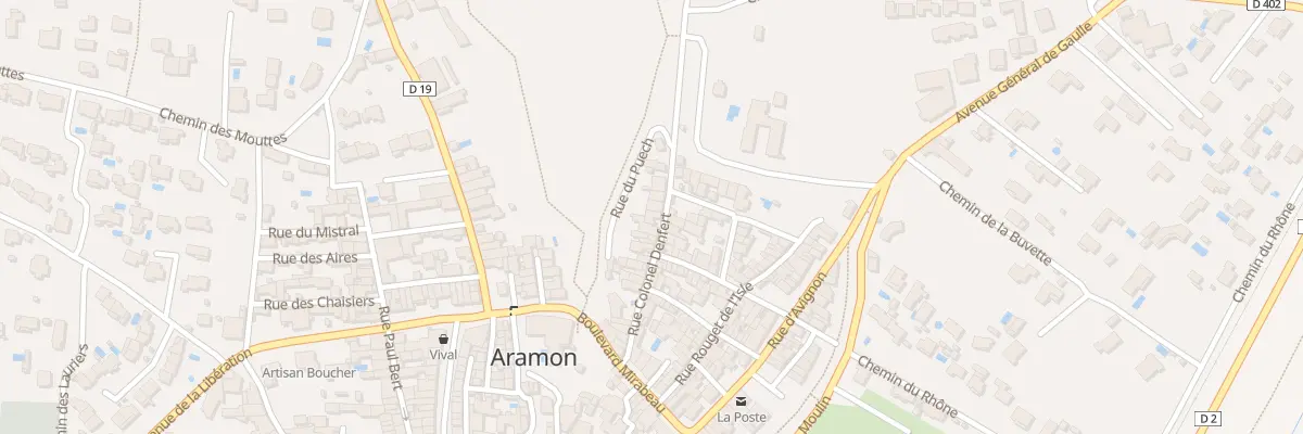Plan du 25 Rue Col Denfert à Aramon