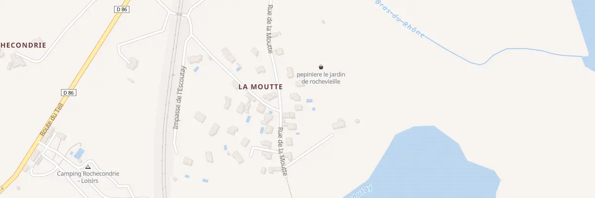 Plan du 595 Rue de la Moutte à Viviers
