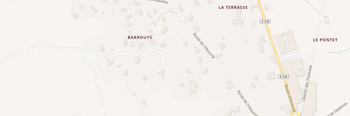 Plan du 5139 Barrouys à Quintenas