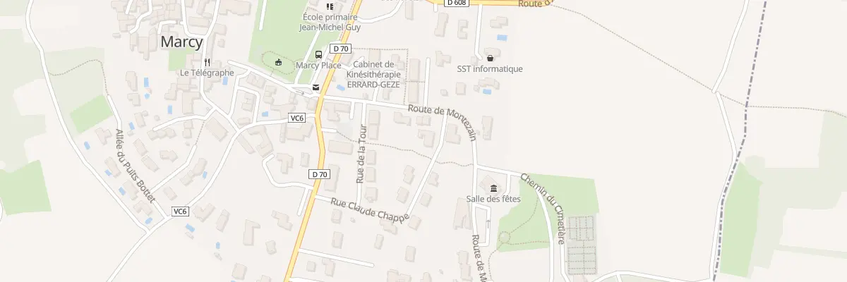 Plan du 26 Rue Claude Chappe à Marcy