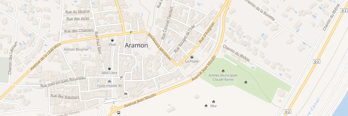 Plan du 4 Bd Mirabeau à Aramon