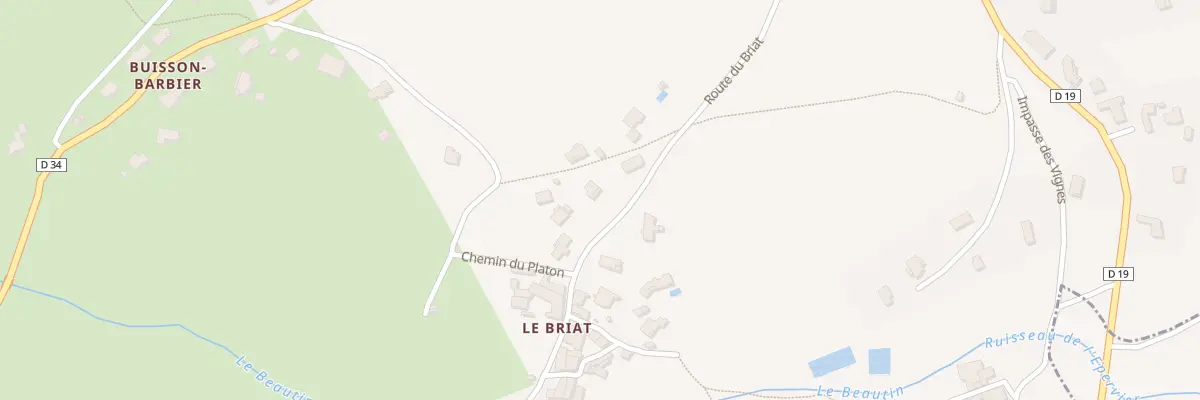 Plan du 475 Rte du Briat à Roisey