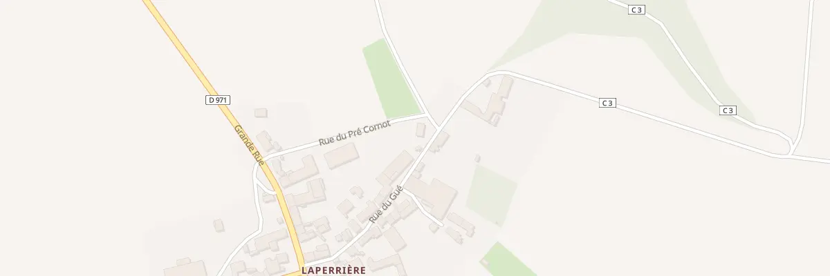 Plan du 9001 Che du Pre Cornot (Laperriere) à Poiseul-la-Ville-et-Laperrière