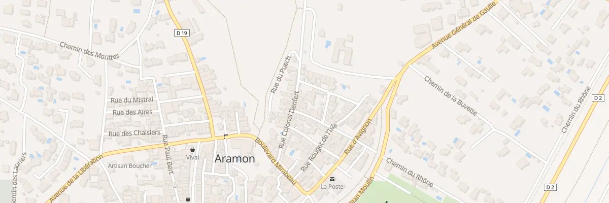 Plan du 24 Rue Col Denfert à Aramon