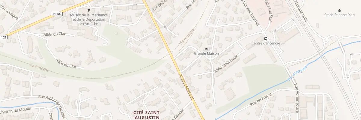 Plan du 41 Rue Vincent Touchet au Teil