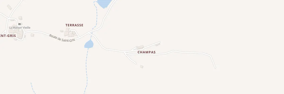 Plan du 225 Che de Champas à Colombier-le-Vieux