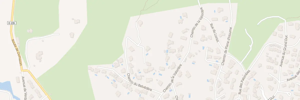 Plan du 333 Che du Belvédère à Aramon