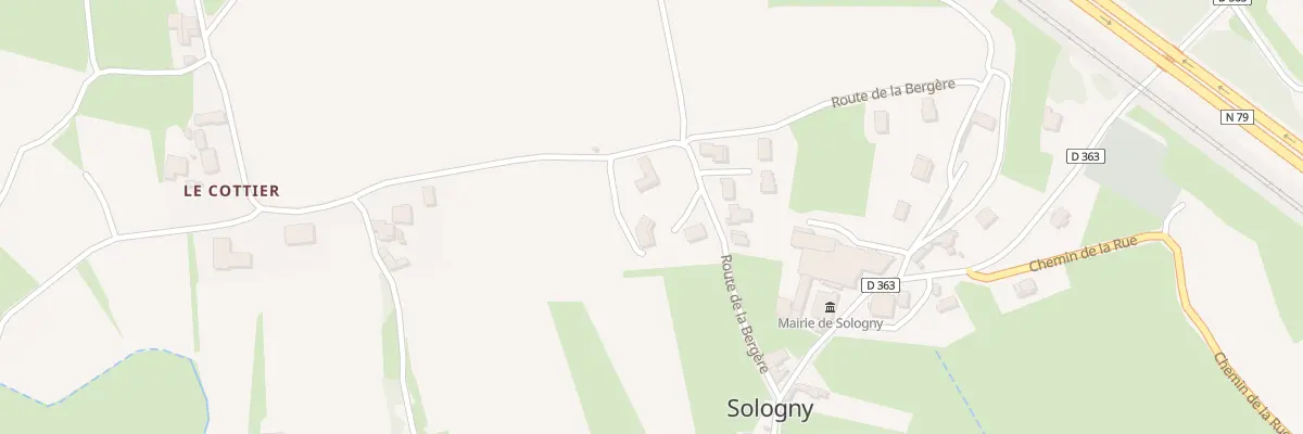 Plan du 5204 La Bergere à Sologny