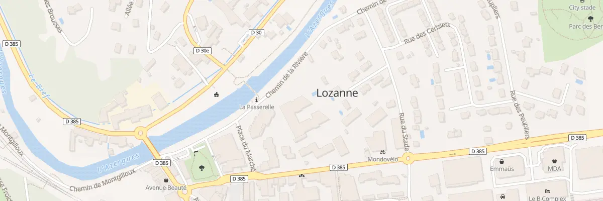 Plan du 222 Che de la Rivière à Lozanne