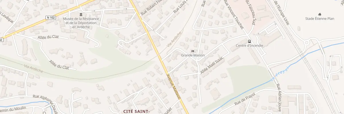 Plan du 39T Rue Vincent Touchet au Teil