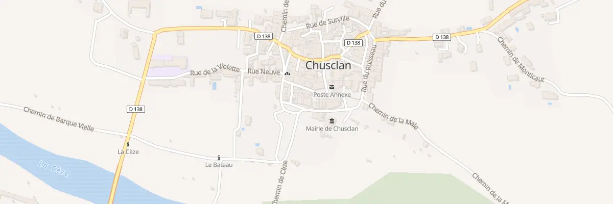 Plan du 5348 Rue de la Mairie à Chusclan