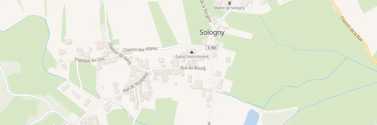 Plan du 2 Imp Saint Vincent à Sologny