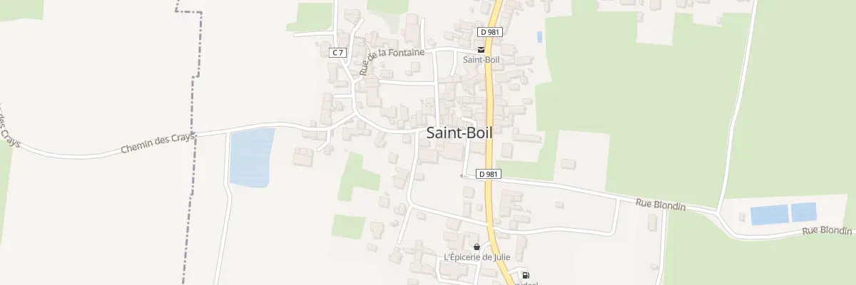 Plan du 10 Rue de la Cure à Saint-Boil
