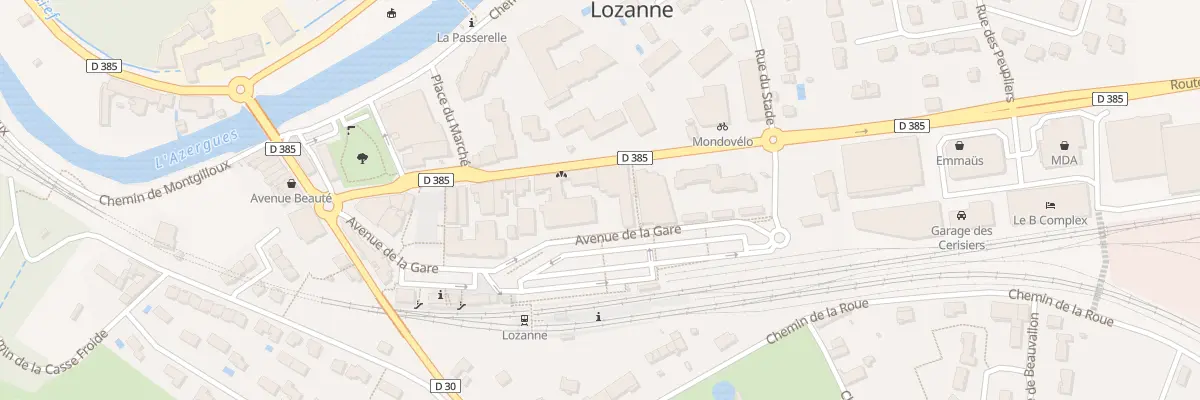 Plan du 200 Rte de Lyon à Lozanne