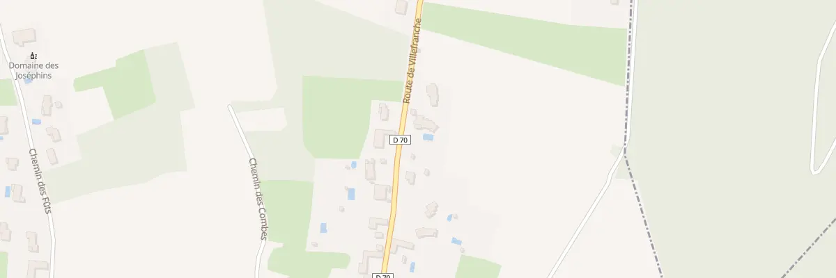 Plan du 376 Rte de Villefranche à Marcy
