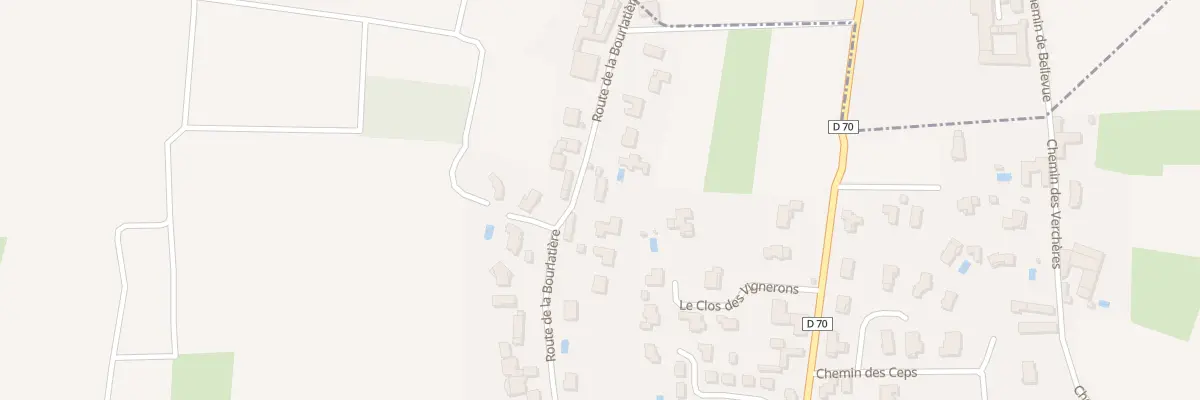 Plan du 402 Rte de la Bourlatière à Lachassagne
