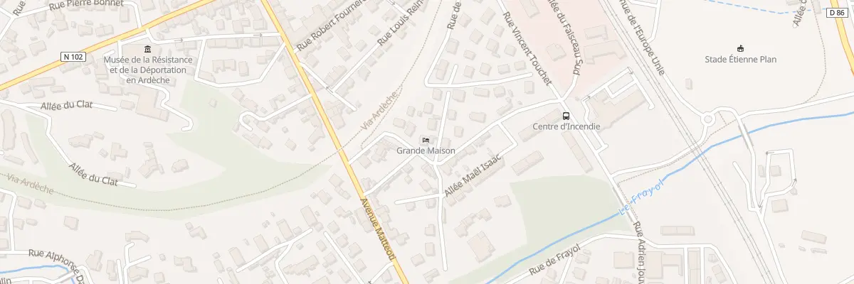 Plan du 64 Rue Vincent Touchet au Teil
