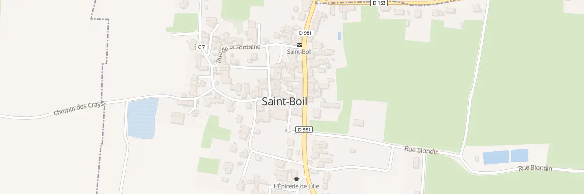 Plan du 8 Pl de la Salle des Fetes à Saint-Boil