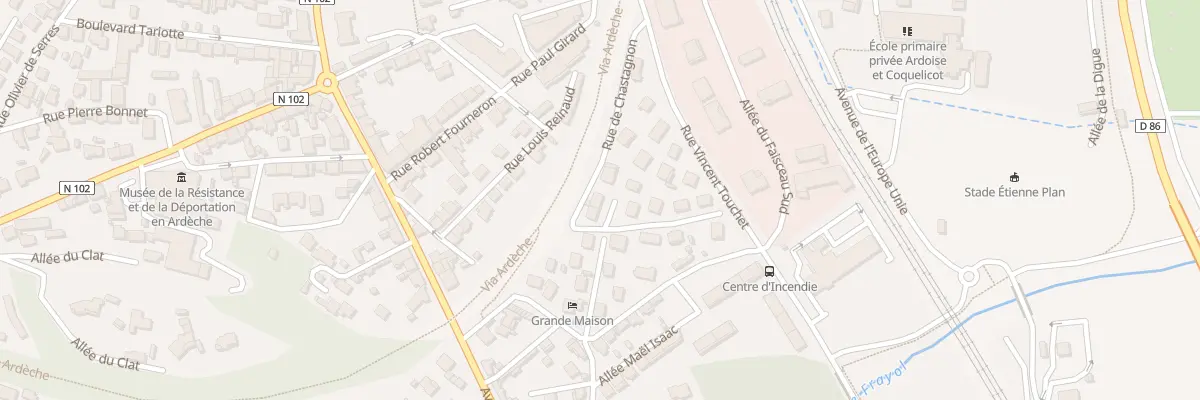 Plan du 9 Rue de Chastagnon au Teil