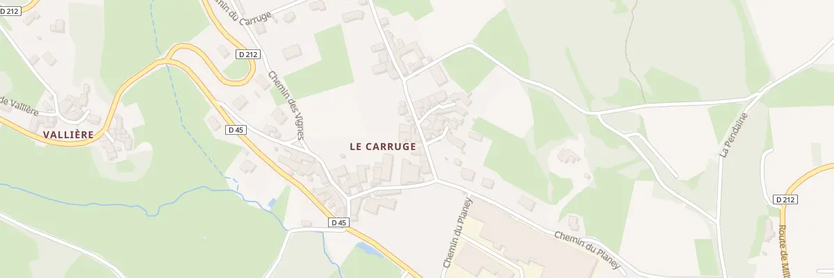 Plan du 5225 Le Carruge à Pierreclos