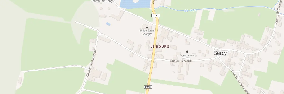 Plan du 5020 Che du Bourgeot à Sercy