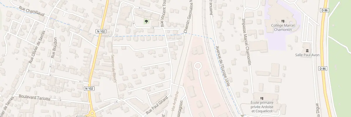 Plan du 31 Rue Vincent Touchet au Teil