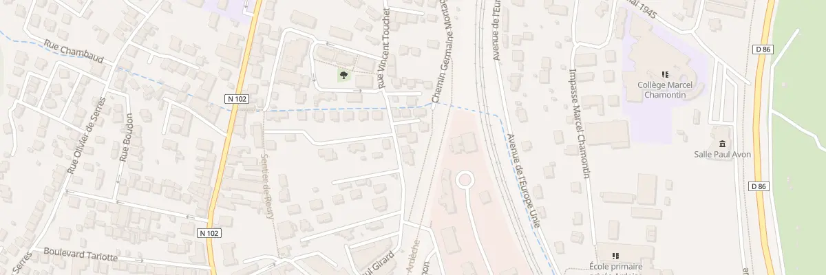 Plan du 27 Rue Vincent Touchet à Saint-Pierre-la-Roche