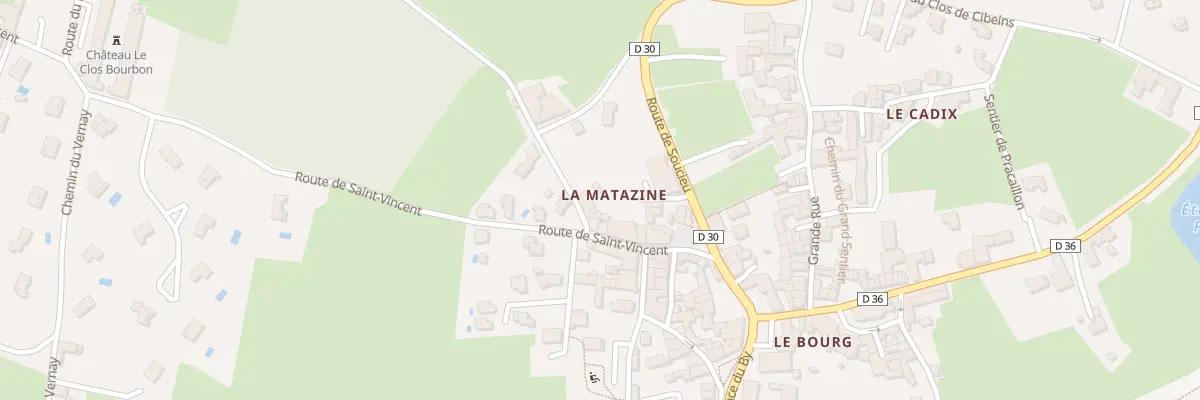 Plan de Che du Gorget à Saint-Laurent-d’Agny