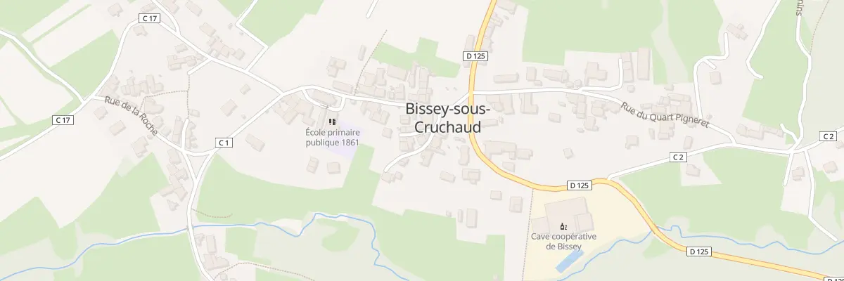 Plan du 2D Che de la Saive à Bissey-sous-Cruchaud