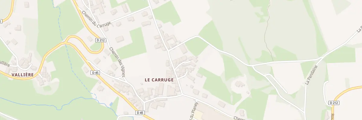 Plan du 5230 Le Carruge à Pierreclos