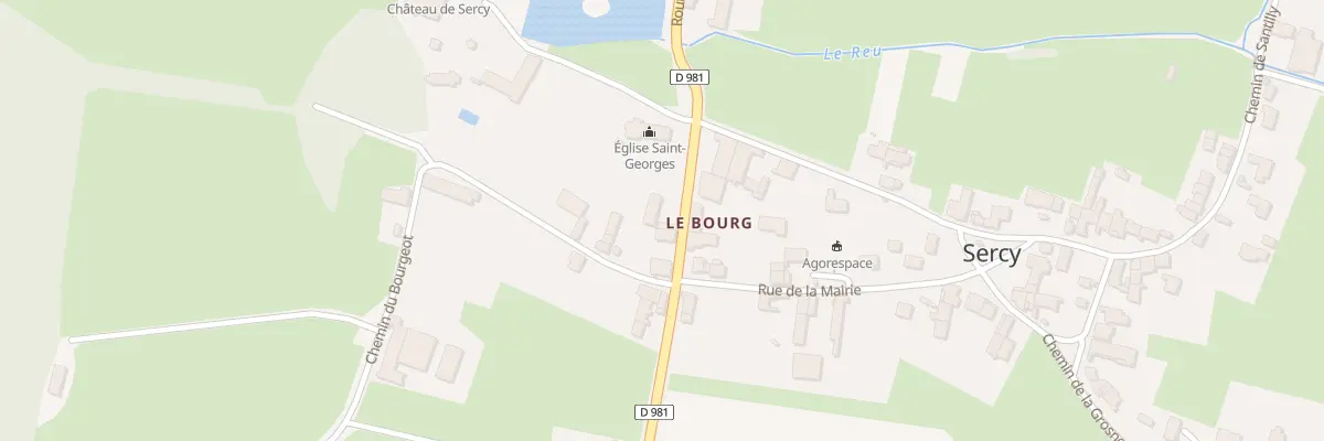 Plan du 6 Rte du Château à Sercy