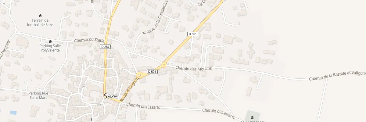 Plan du 3 Che des Moulins à Saze