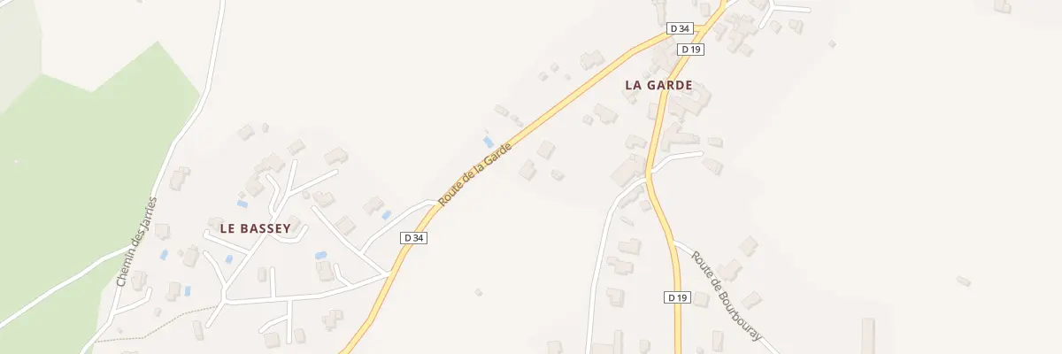 Plan du 1468 Rte de la Garde à Roisey