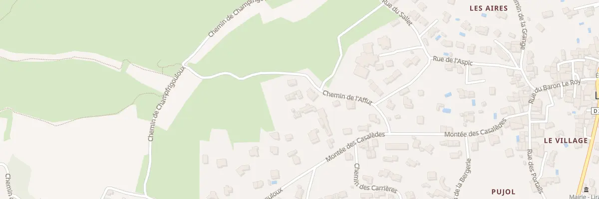 Plan du 5265 Che de l’Affut à Lirac
