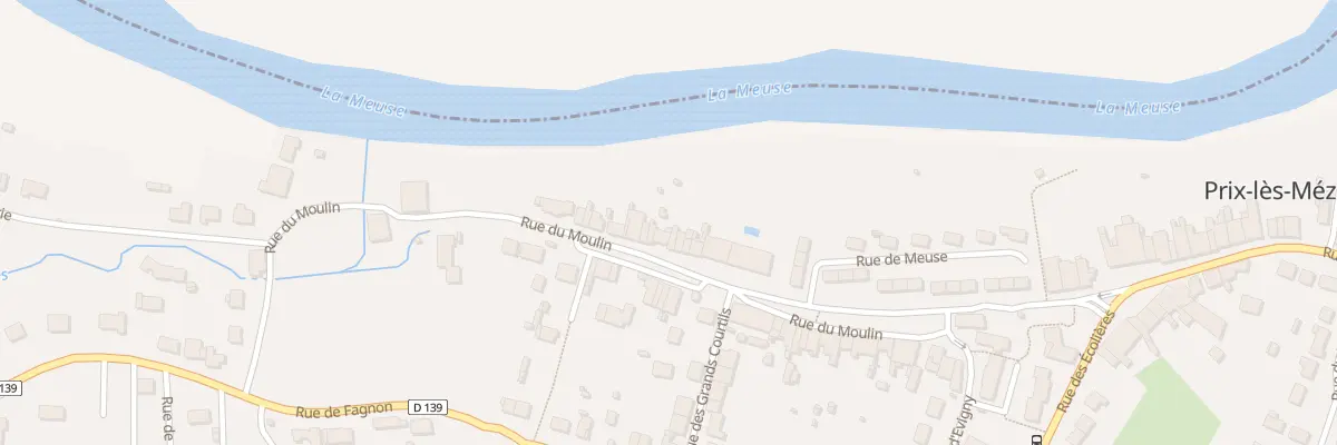 Plan du 12 Rue du Moulin à Prix-lès-Mézières