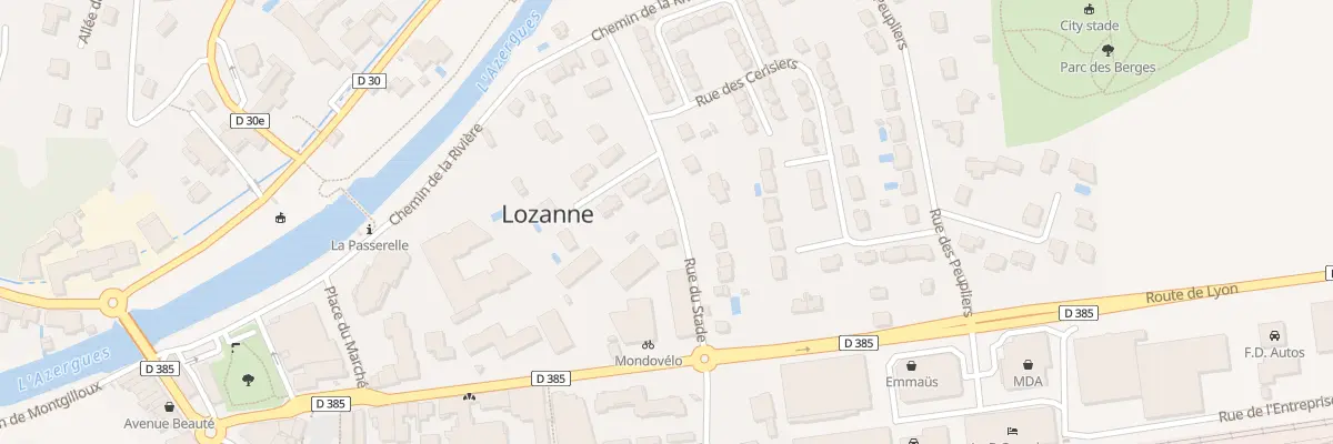 Plan du 144 Rue du Stade à Lozanne